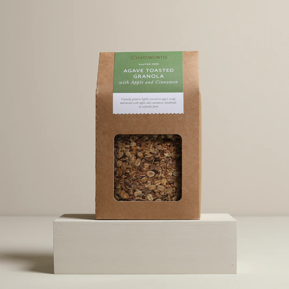 Gluten Free Agave Toasted Granola with Apple and Cinnamon